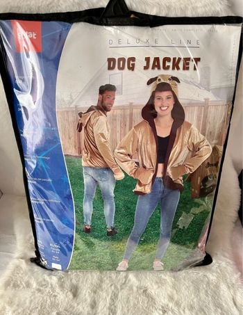 Déguisement chien, veste pour homme ou femme taille 38/40 Neuf