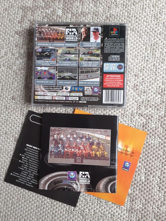 Playstation 1 ps1 formula 1 98 australian - photo numéro 2