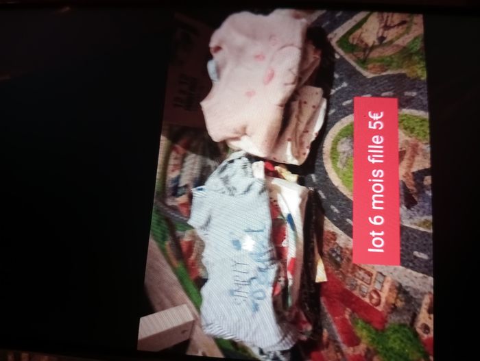 Lot 6 mois fille