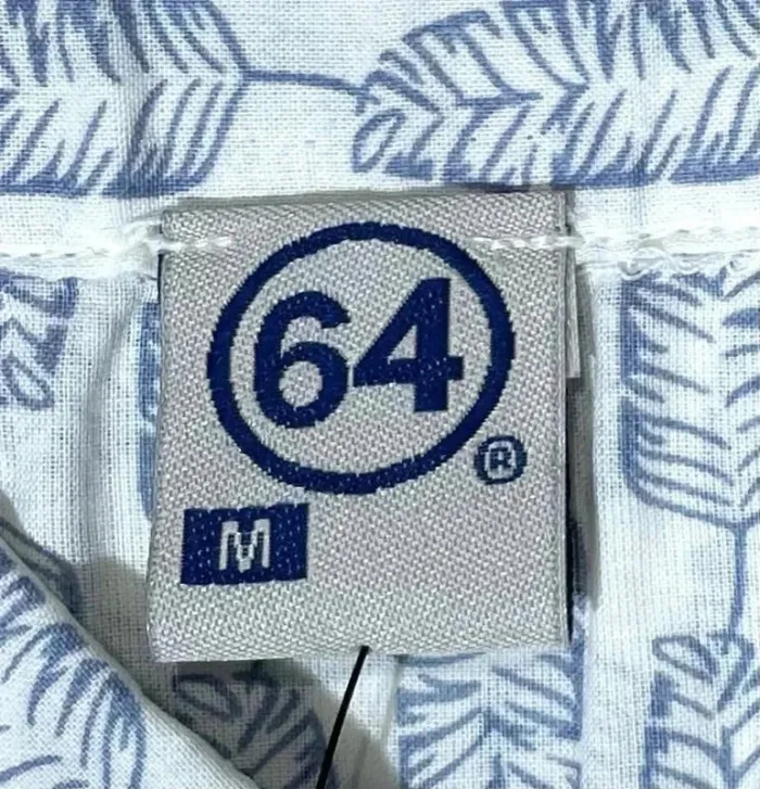 64 Pays Basque chemise bleue légère taille M à motifs bleue et blanche - photo numéro 5