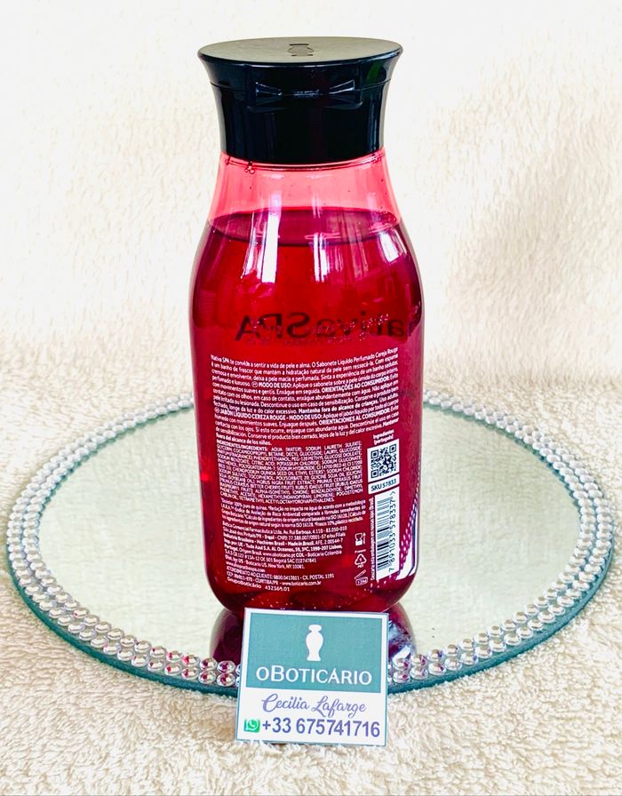 Jabón líquido perfumado Nativa Spa Cereja Rouge OBoticario - photo numéro 2