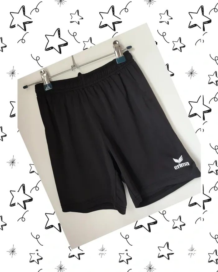 🩳🖤 Shorts de sport ERIMA noirs, taille 10 ans, tres bon état