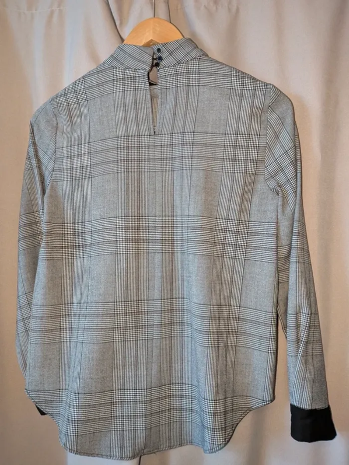 Blouse zara à carreaux - photo numéro 3