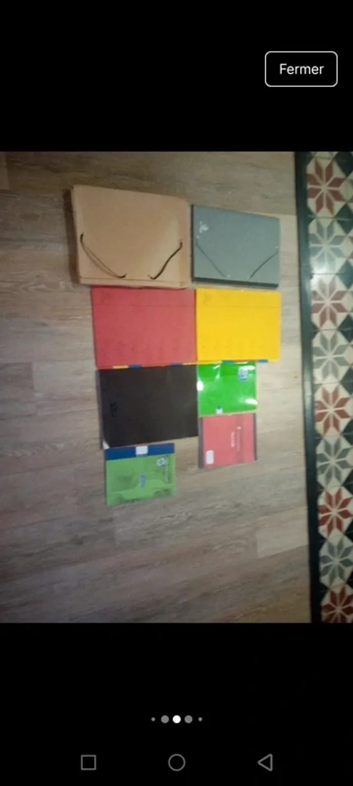 Lot de fournitures scolaires trieur cahier - photo numéro 3
