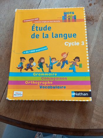 Étude de la langue Cycle 3