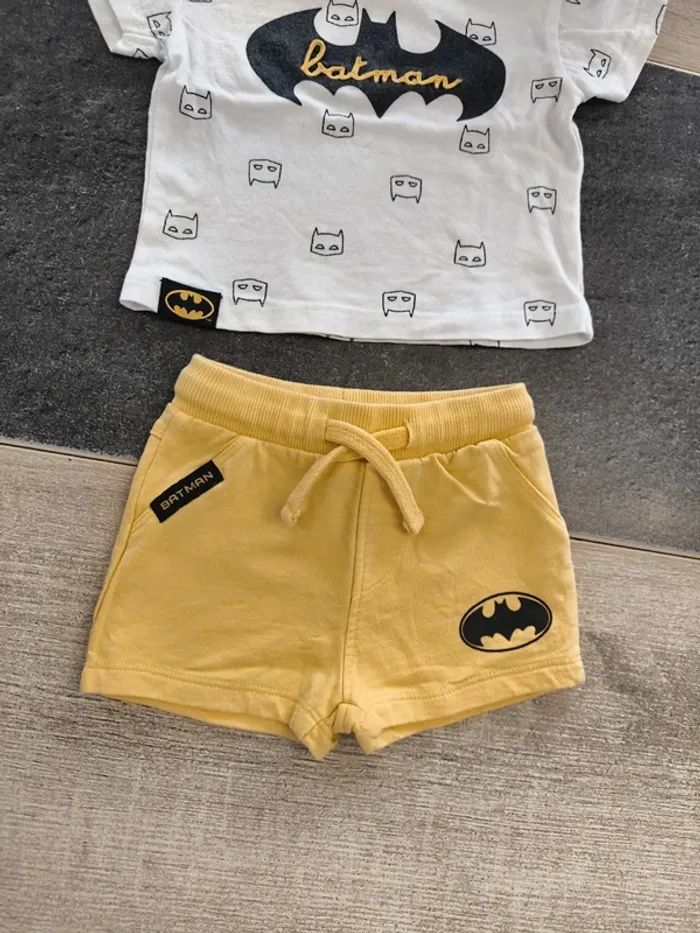Ensemble été 2 pièces garçon 3 mois Batman - photo numéro 3