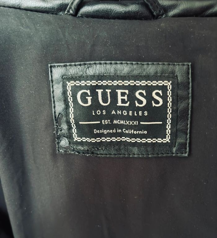 Doudoune homme en similicuir GUESS 🖤 Taille M - photo numéro 10