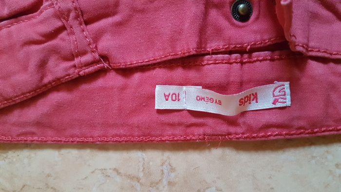 Jeans à pression fille rouge 10 ans Kids - photo numéro 2