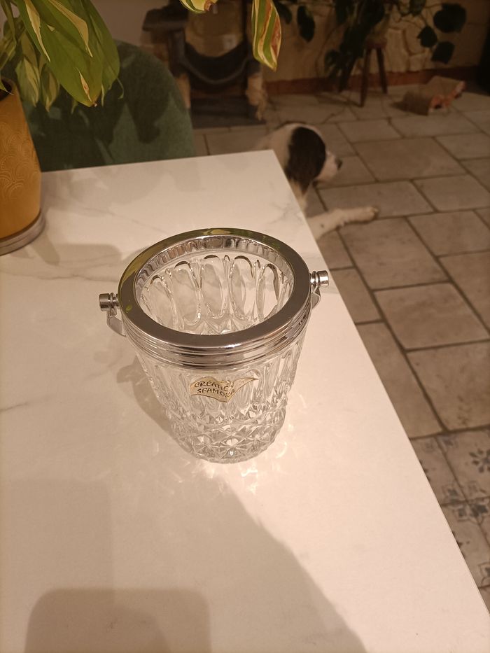 Petit seau à glaçon en crystal - photo numéro 8