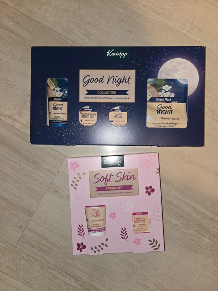 Lot de 2 coffrets kneipp bio neufs