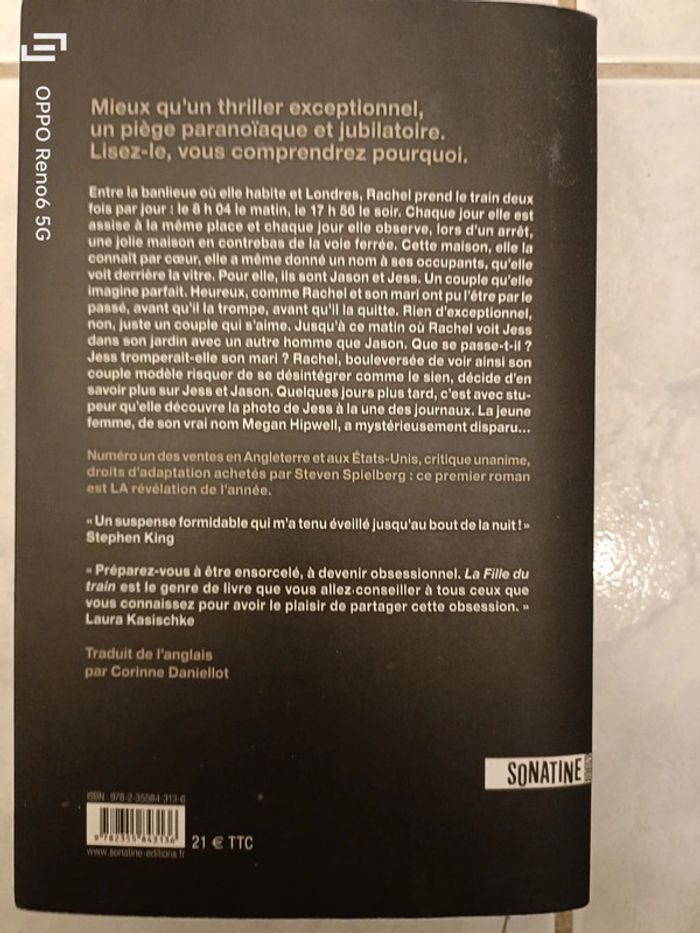 Livre la fille du train - photo numéro 2