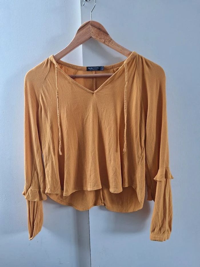 Petit haut taille S coloris moutarde - photo numéro 2