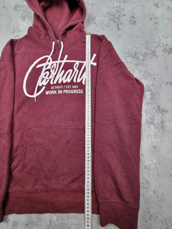 Pull capuche Carhartt WIP bordeaux Taille S - photo numéro 8
