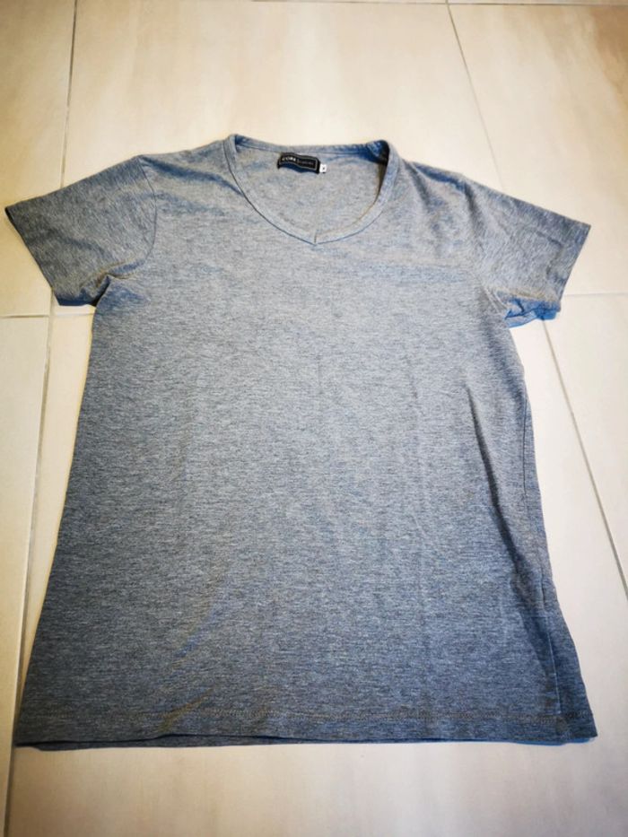 T-shirt V gris jack & Jones M