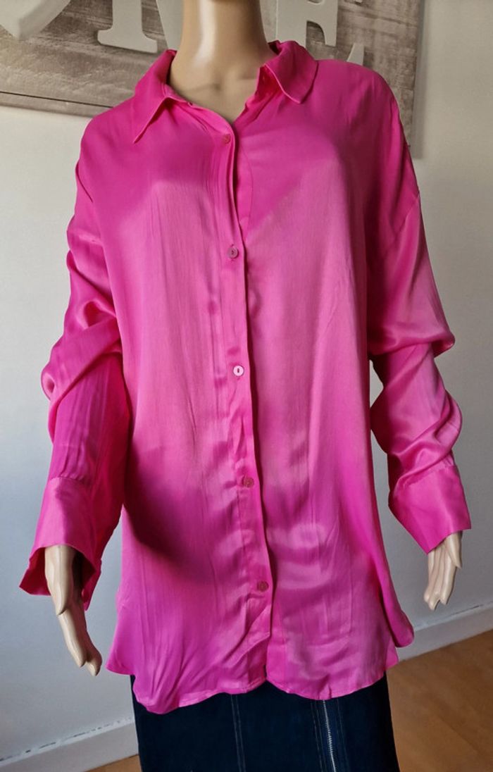 Longue chemise Bershka femme xl - photo numéro 2