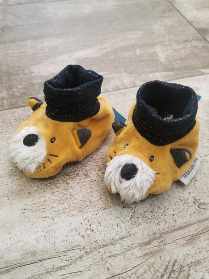 🌸Chausson bébé 0/6mois Moulin Roty