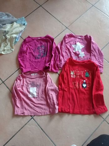 Lot 4 tee-shirts manches longues