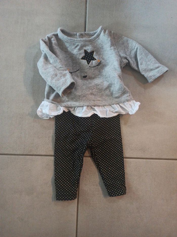 Ensemble pull leggings 3 mois