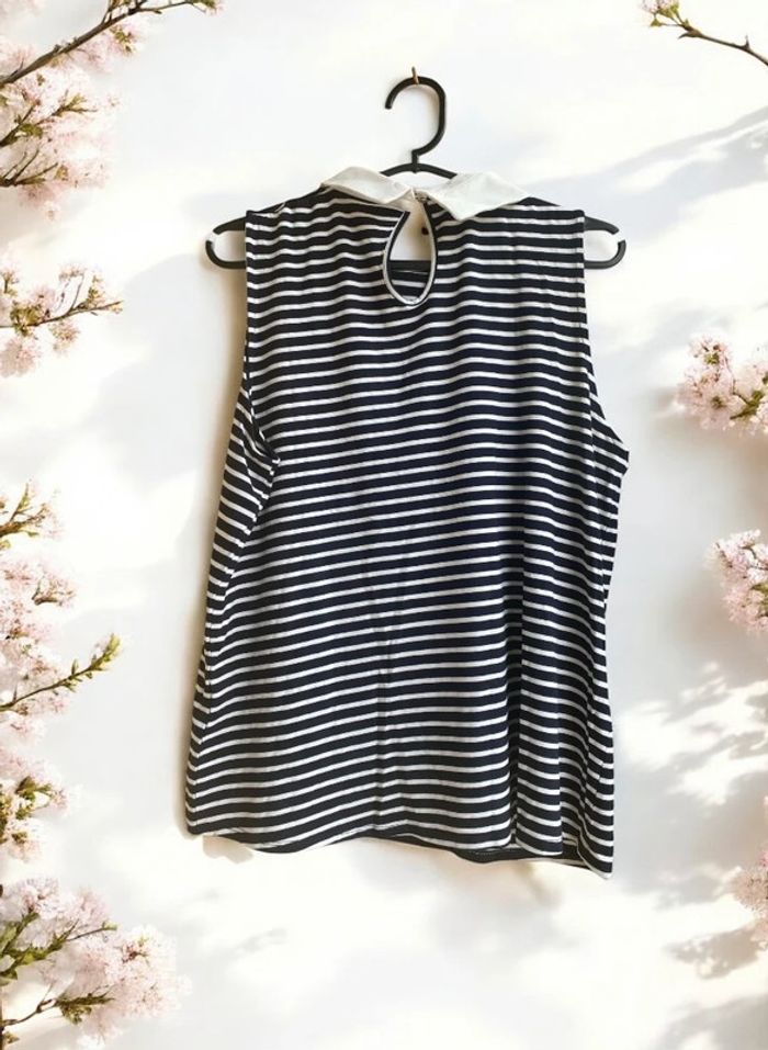 🎀 Debardeur femme à col Claudine style marin Kiabi taille XL🎀 - photo numéro 2