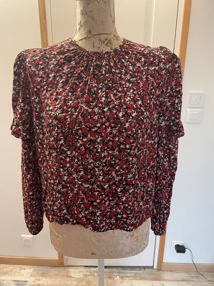 Chemisier rouge tendance Pimkie – Femme – Taille L – Épaules structurées