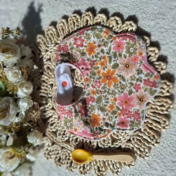 bavoir fleur motif liberty 5