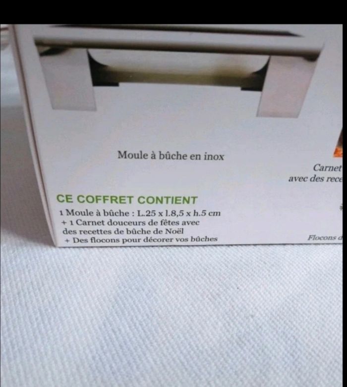 coffret buche noel : livre recette + moule inox - photo numéro 8