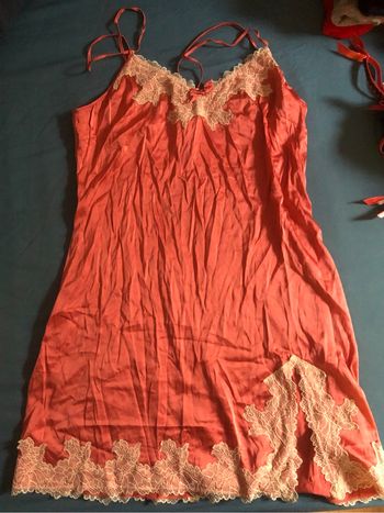 Nuisette satin dentelle Rosy T40-42