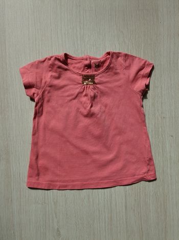 T-shirt rose Bout'chou 24 mois