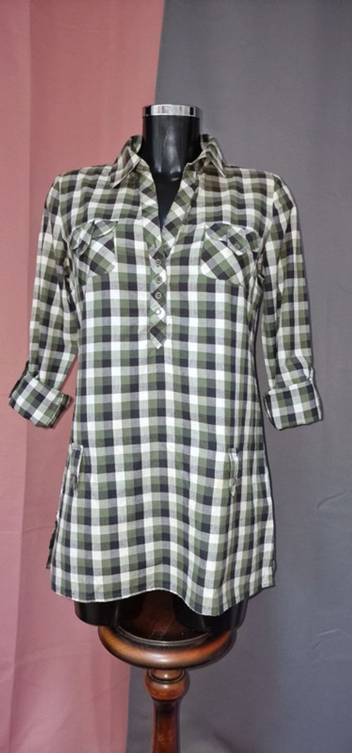 Chemise à carreaux vert taille 3 - photo numéro 7