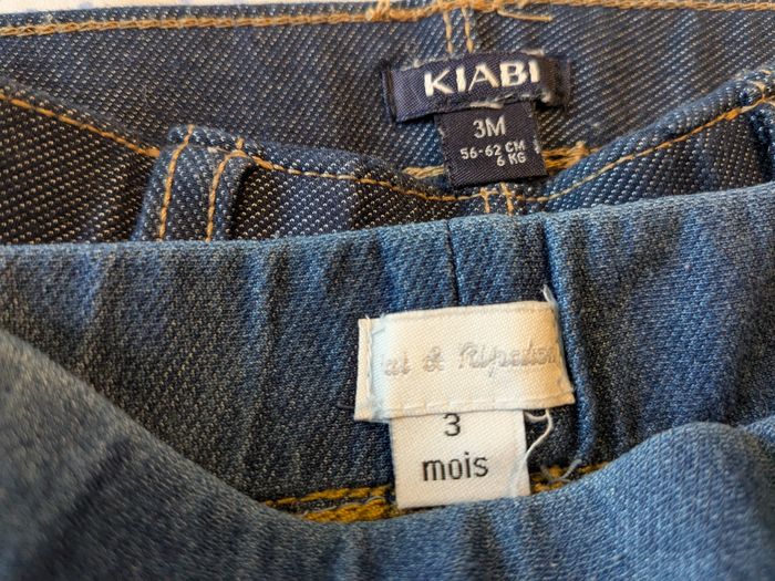 Lot Robe legging hauts . 1 et 3 mois Kiabi et la redoute - photo numéro 4