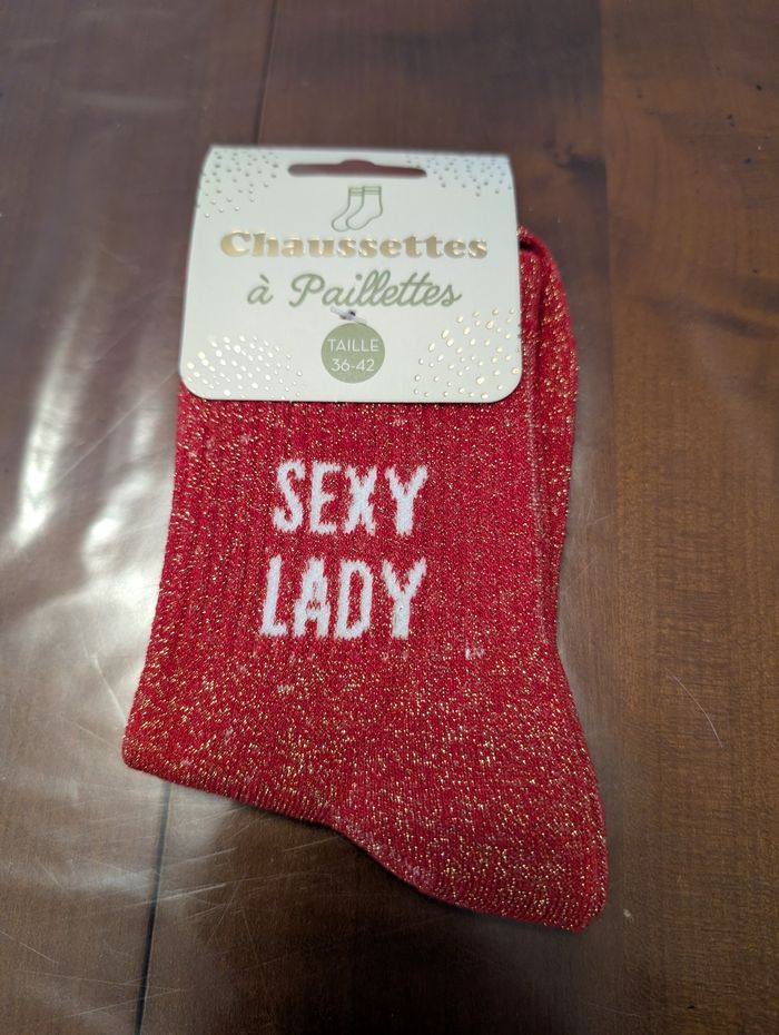 Chaussettes à paillettes Sexy lady