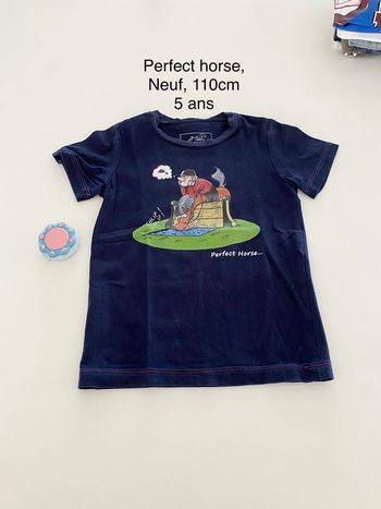 Tee shirt marine Perfect Horse 5 ans