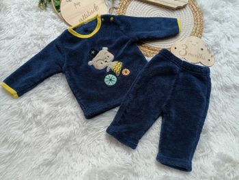 Pyjama chaud polaire 3 mois 2 pieces