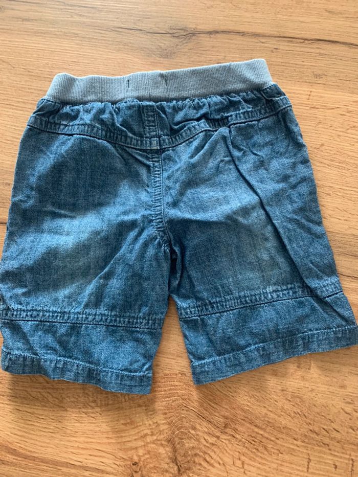 Short jean bleu garçon Vertbaudet 18 mois - photo numéro 3