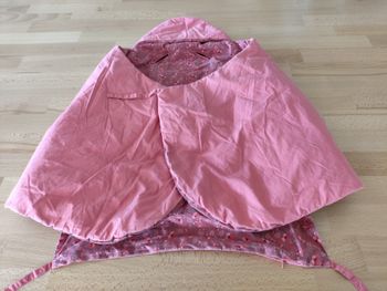 Nid d'ange Vertbaudet rose pour siège auto