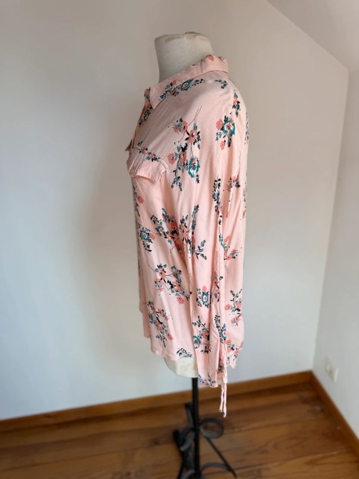 Belle chemise fluide fleurie neuve ample en viscose Promod 🌸 L 40 - photo numéro 4