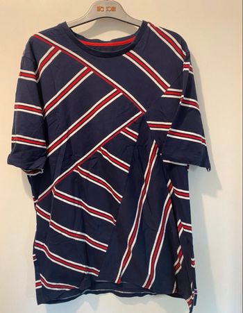 T-shirt rayé homme Zara taille XL