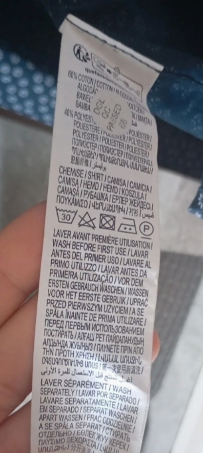 Chemise bleu homme - photo numéro 3