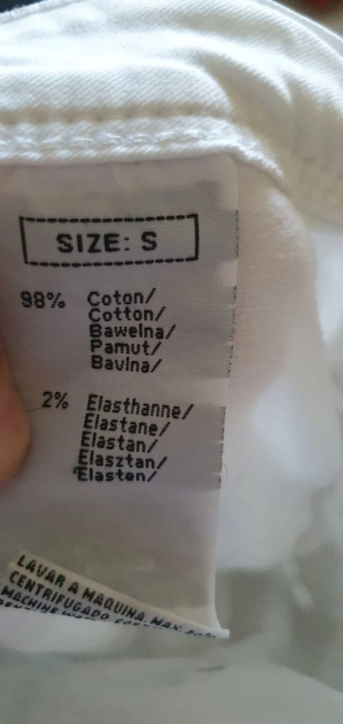 Pantalon jean blanc femme taille S - photo numéro 7