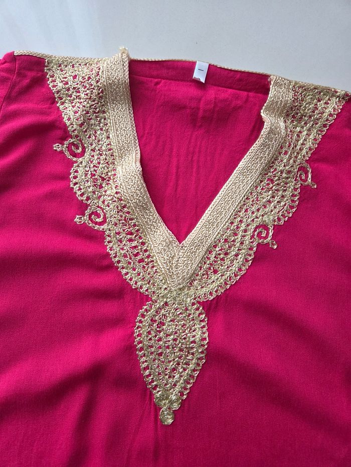 Djellaba 2/3ans fuschia maroc - photo numéro 4