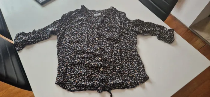 Chemise manches 3/4 bas nouée Grain de Malice XL - photo numéro 5