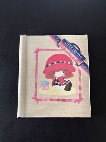 Album photo 20 pages adhésives  à spirales ancien - très bon état Dimensions : 30 cm x 25 cm