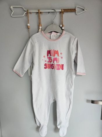 Pyjama velour 9 mois