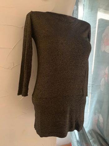 Pull Sister dos nus taille XS-S brillant doré