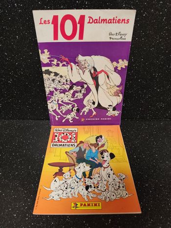Lot 2 panini vintage Disney 101 Dalmatiens 