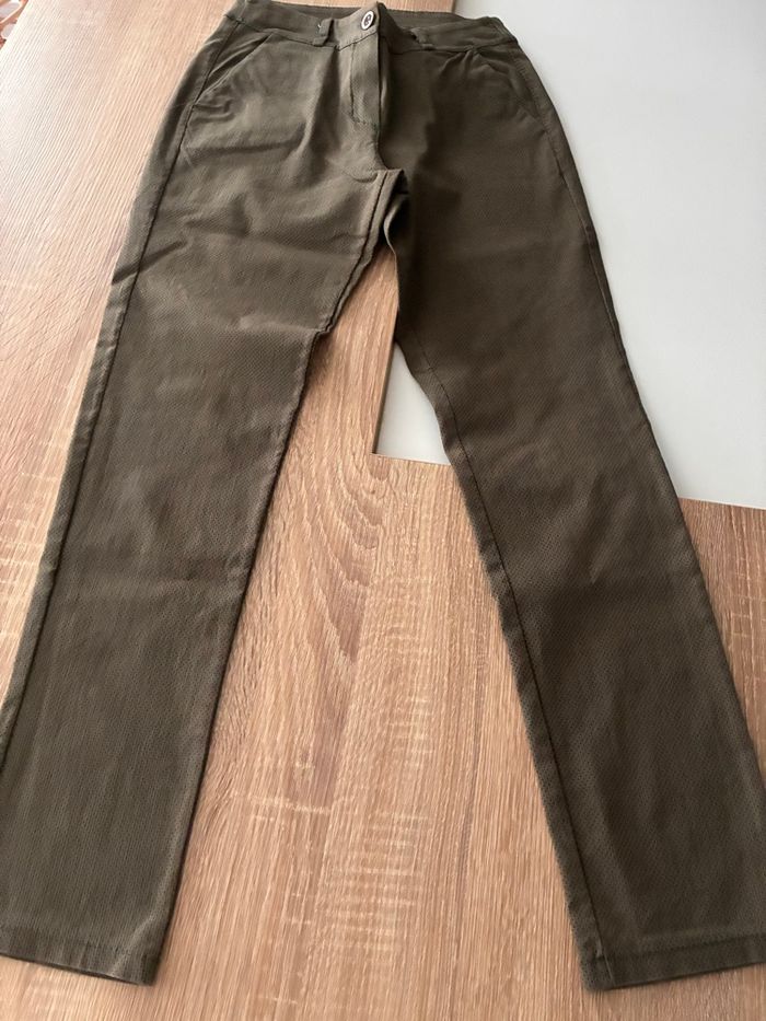 Pantalon slim Kaki - photo numéro 3