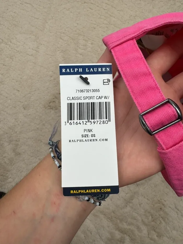 Casquette Ralph Lauren Rose Fuchsia Neuve - photo numéro 7
