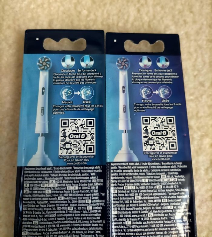 Lot 6 brossettes Oralb pro sensitive clean - photo numéro 4