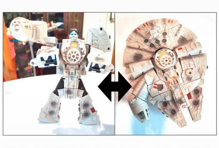Star War Transformers - Han Solo Millenium Falcon - Hasbro 2005 - photo numéro 3