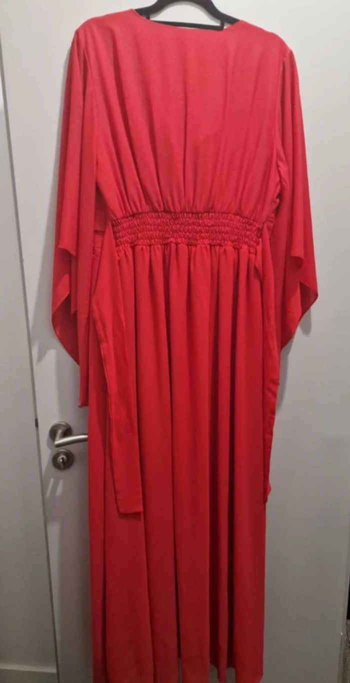 Robe drapée à dentelle Grande taille - photo numéro 5